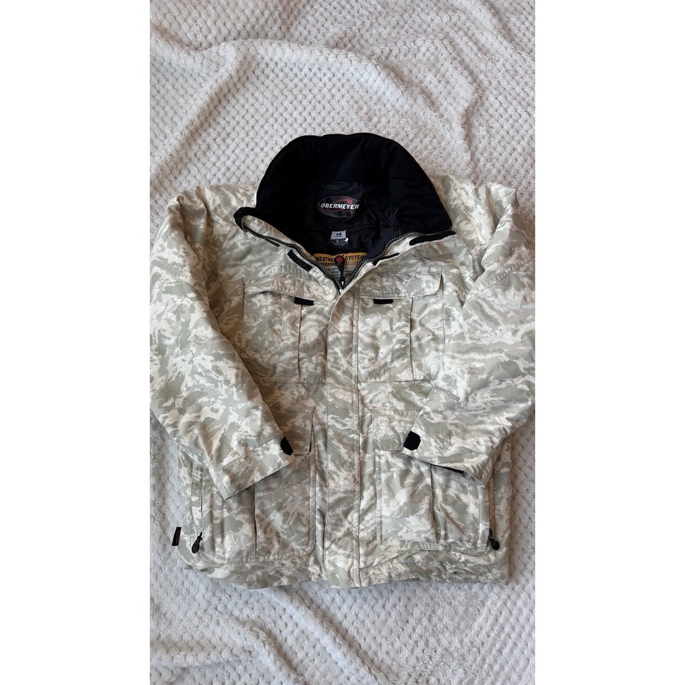 Obermeyer Audacious Digi Camo Ski Snowboard Jacket Juniors Size 14 Camouflage